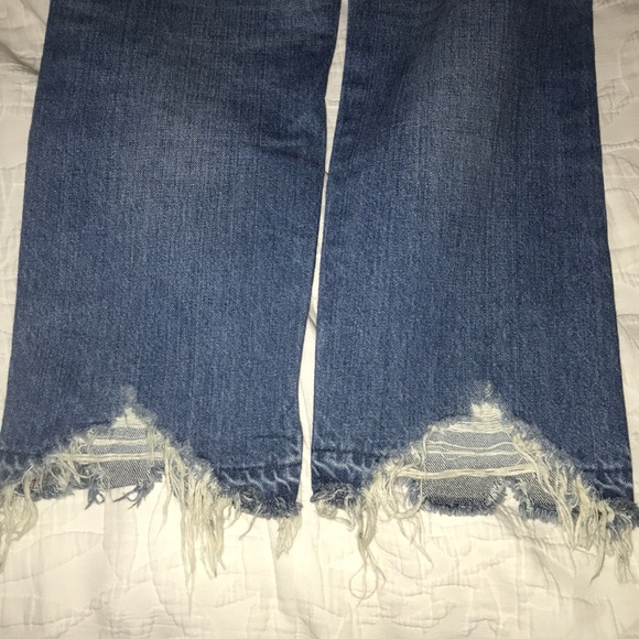 MOUSSY MV Leola Cropped Straight destroyed Jeans - Picture 10 of 15